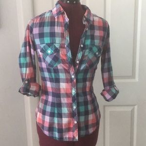 H&M Plaid Shirt Size 4